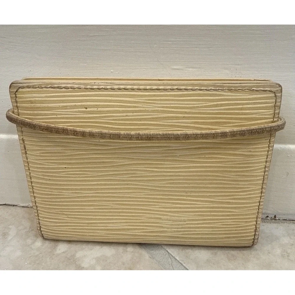 Louis Vuitton‎ Vanilla Epi Leather Card Holder Wallet MI0090 Bifold ID Window